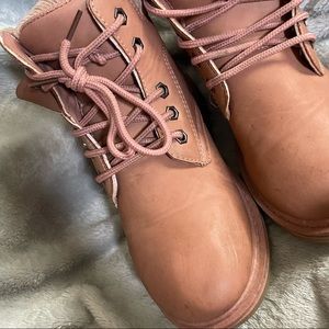 Pink boots